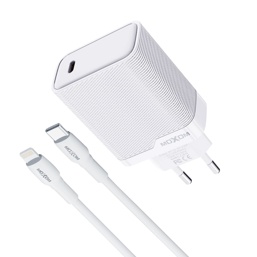 Kucni punjac Moxom MX-HC293 20W Type-C na Lightning beli